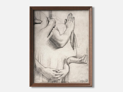 Study of Hands (1842) Art Print mockup - A_d47-V1-PC_F+WA-SS_1-PS_5x7-C_def