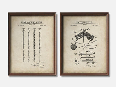 Knitting Patent Print Set of 2 mockup - A_t10083-V1-PC_F+WA-SS_2-PS_11x14-C_par variant