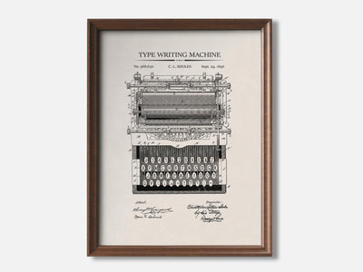 Typewriter Patent Print Set mockup - A_t10051.3-V1-PC_F+WA-SS_1-PS_5x7-C_ivo variant