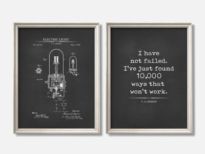 Thomas Edison Patent & Quote Prints - Set of 2 mockup - A_t10161-V1-PC_F+O-SS_2-PS_11x14-C_cha variant