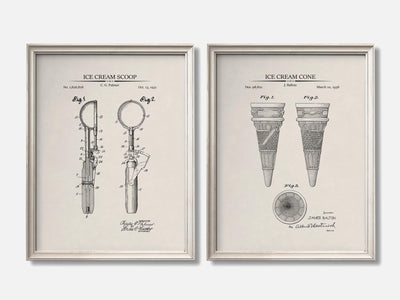 Ice Cream Patent Print Set of 2 mockup - A_t10081-V1-PC_F+O-SS_2-PS_11x14-C_ivo variant
