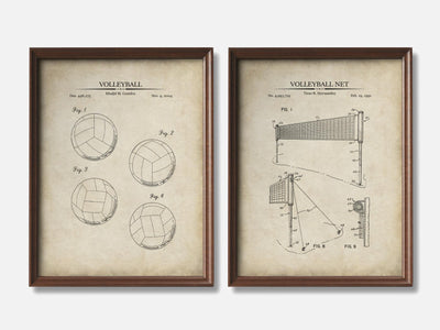 Volleyball Patent Print Set of 2 mockup - A_t10107-V1-PC_F+WA-SS_2-PS_11x14-C_par variant