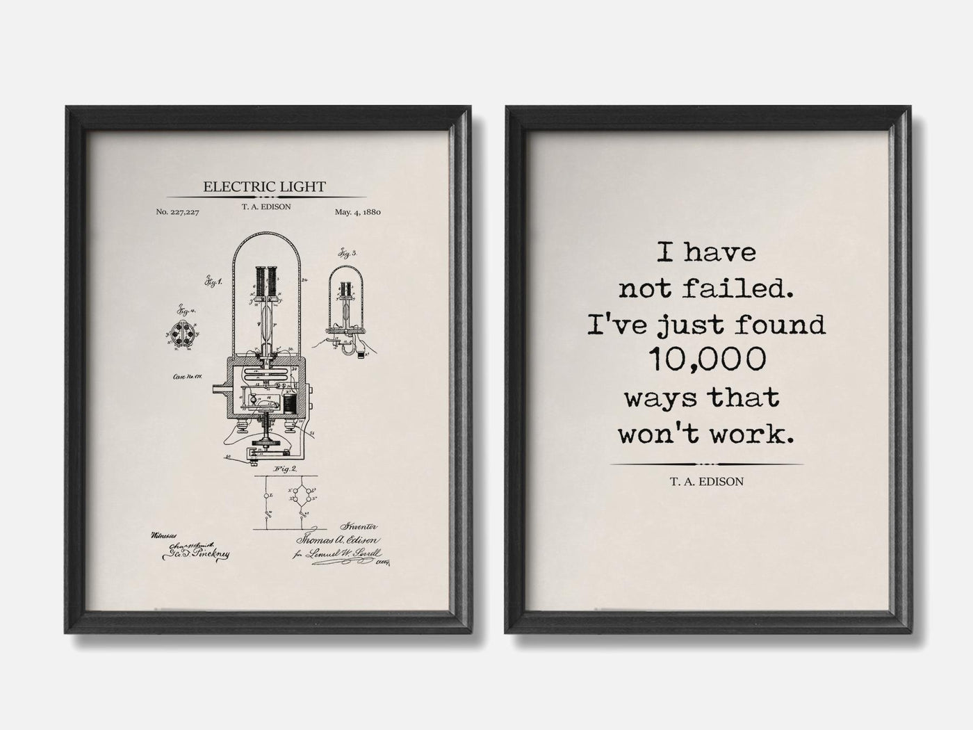 Thomas Edison Patent & Quote Prints - Set of 2 mockup - A_t10161-V1-PC_F+B-SS_2-PS_11x14-C_ivo variant