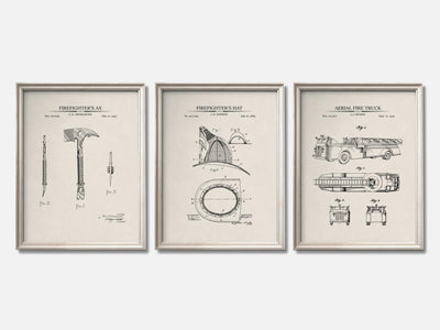 Firefighter Patent Print Set of 3 mockup - A_t10067-V1-PC_F+O-SS_3-PS_11x14-C_ivo variant