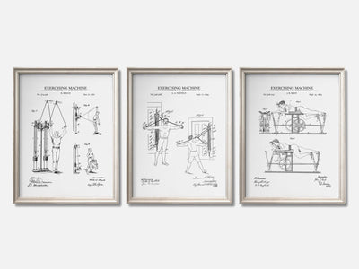 Vintage Workout Patent Print Set of 3 mockup - A_t10055-V1-PC_F+O-SS_3-PS_11x14-C_whi variant