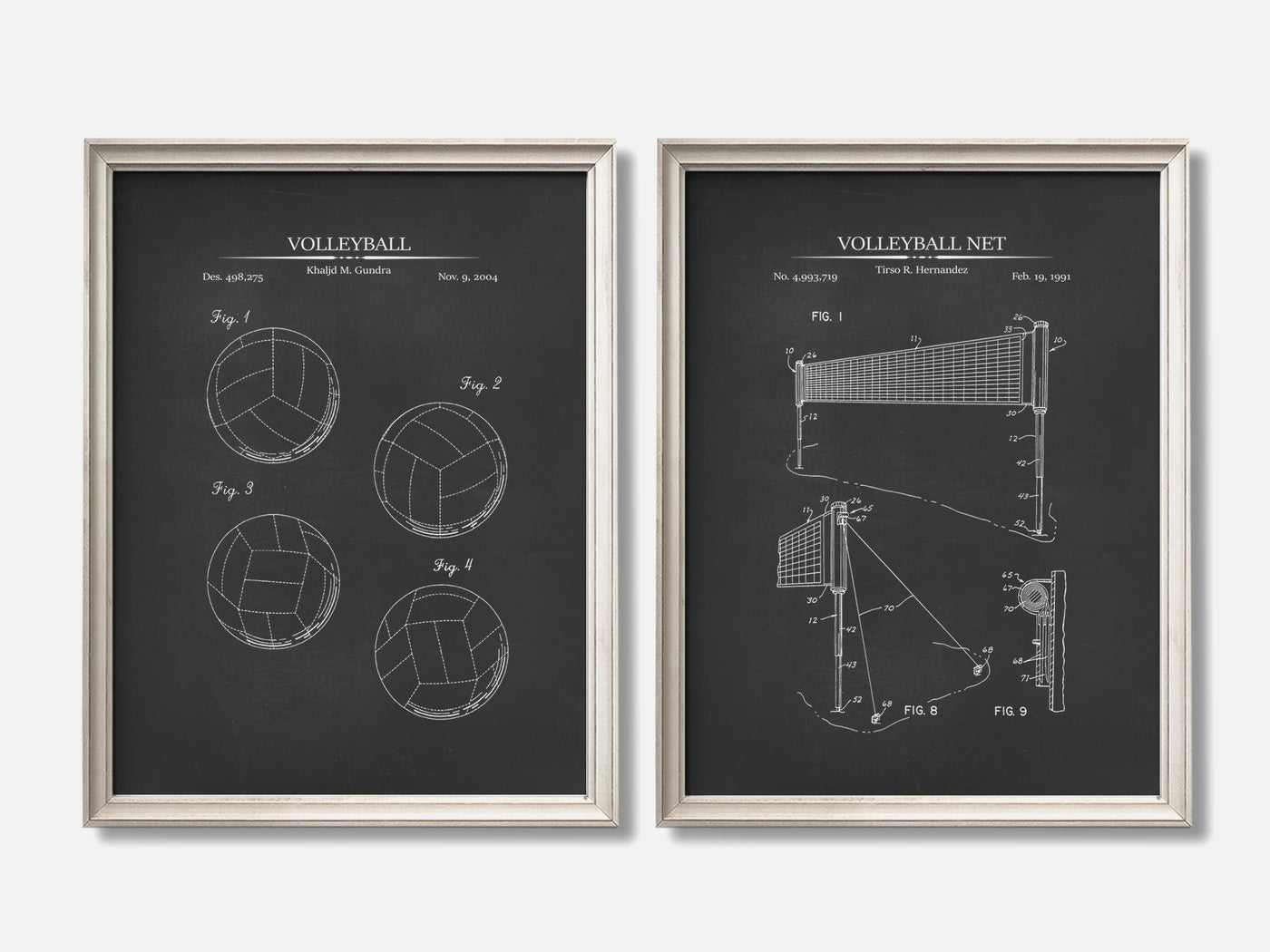 Volleyball Patent Print Set of 2 mockup - A_t10107-V1-PC_F+O-SS_2-PS_11x14-C_cha variant