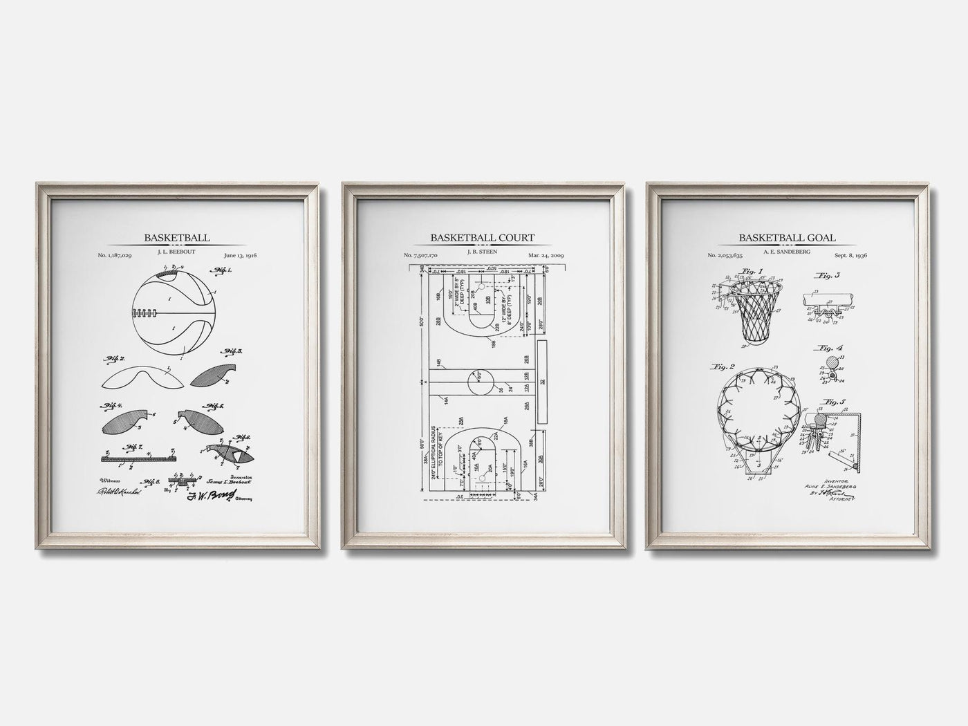 Basketball Patent Print Set of 3 mockup - A_t10066-V1-PC_F+O-SS_3-PS_11x14-C_whi variant