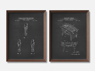 Foosball Patent Print Set of 2 mockup - A_t10098-V1-PC_F+WA-SS_2-PS_11x14-C_cha variant