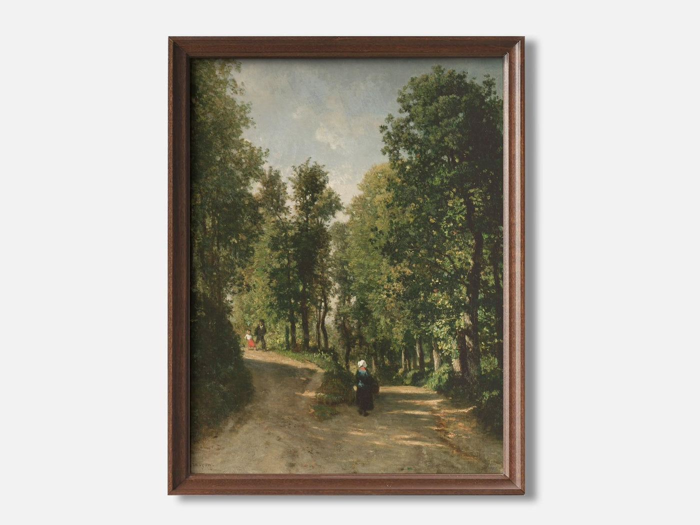 Road in the Woods (mid-1840s) Art Print mockup - A_p168-V1-PC_F+WA-SS_1-PS_5x7-C_def variant