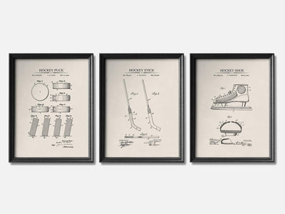 Ice Hockey Patent Print Set of 3 mockup - A_t10029-V1-PC_F+B-SS_3-PS_11x14-C_ivo variant