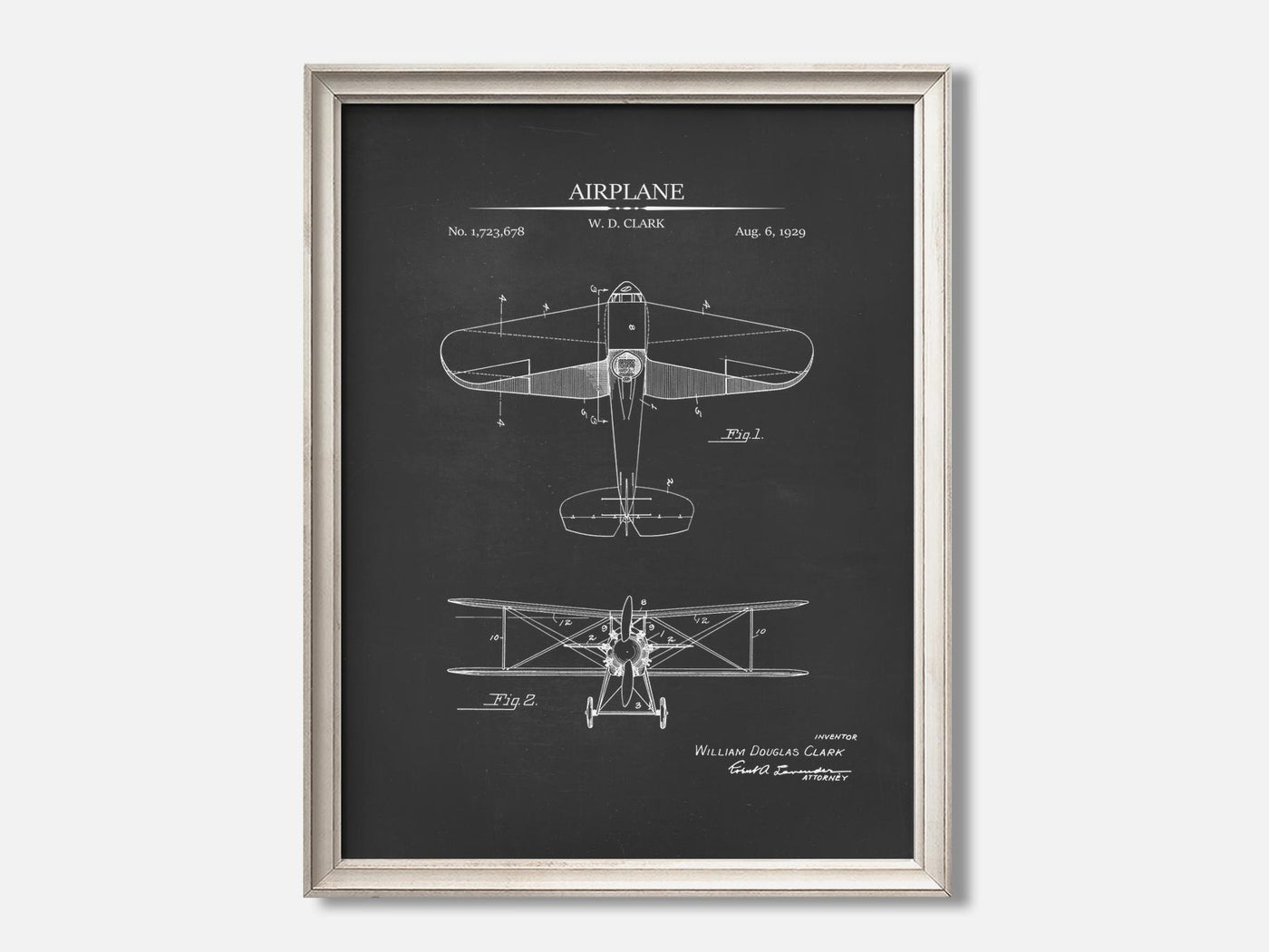 Vintage Airplane Patent Print mockup - A_t10118.2-V1-PC_F+O-SS_1-PS_5x7-C_cha variant