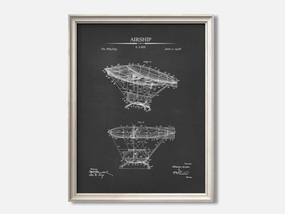 Steampunk Airship Patent Print mockup - A_t10022.3-V1-PC_F+O-SS_1-PS_5x7-C_cha variant