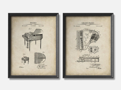 Piano Patent Print Set of 2 mockup - A_t10117-V1-PC_F+B-SS_2-PS_11x14-C_par variant