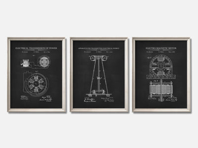 Nikola Tesla Patent Print Set of 3 mockup - A_t10050-V1-PC_F+O-SS_3-PS_11x14-C_cha variant