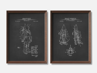 Astronaut Patent Print Set of 2 mockup - A_t10130-V1-PC_F+WA-SS_2-PS_11x14-C_cha variant