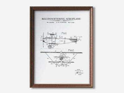 Vintage Airplane Patent Print mockup - A_to1-V1-PC_F+WA-SS_1-PS_5x7-C_whi variant
