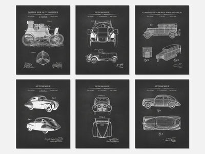 Vintage Car Patent Print Set of 6 mockup - A_t10018-V1-PC_AP-SS_6-PS_5x7-C_cha variant