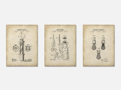 Barber Shop Patent Print Set of 3 mockup - A_t10011-V1-PC_AP-SS_3-PS_11x14-C_par