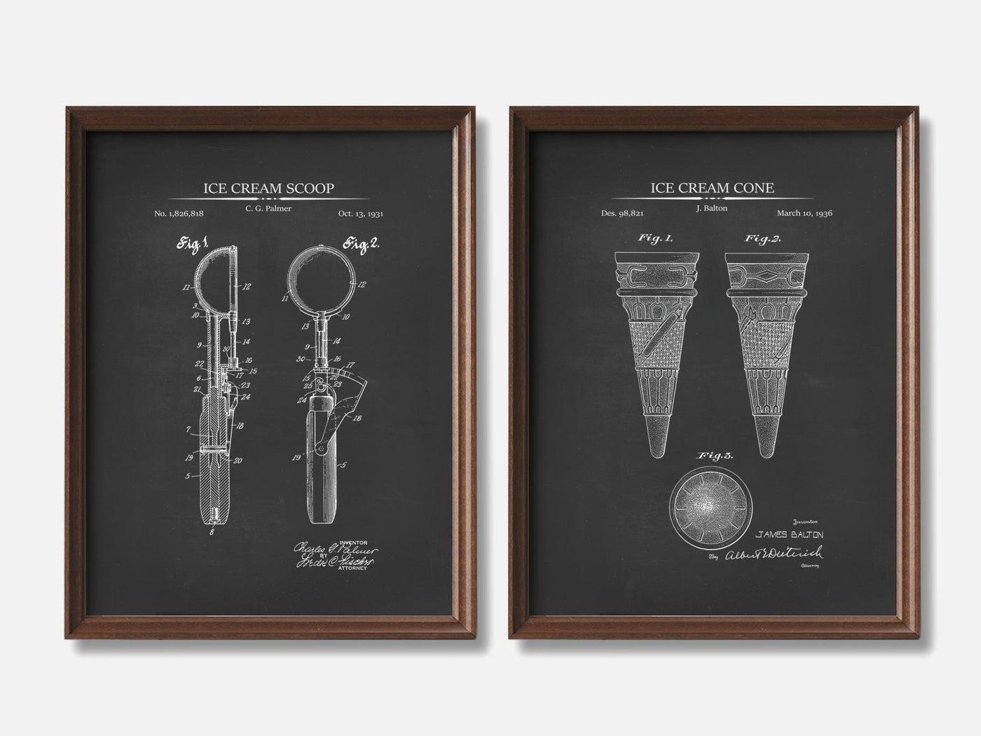 Ice Cream Patent Print Set of 2 mockup - A_t10081-V1-PC_F+WA-SS_2-PS_11x14-C_cha variant