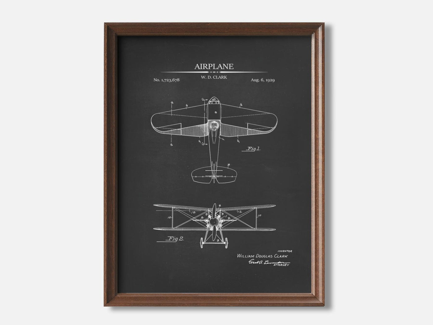 Vintage Airplane Patent Print mockup - A_t10118.2-V1-PC_F+WA-SS_1-PS_5x7-C_cha