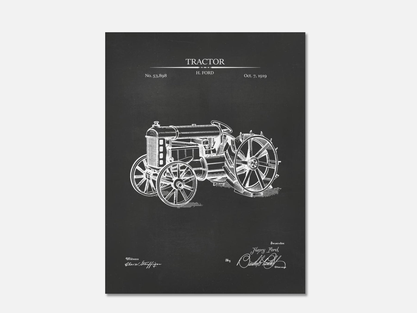 Tractor Patent Print mockup - A_t10025.3-V1-PC_AP-SS_1-PS_5x7-C_cha variant
