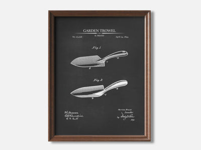 Garden Trowel 1 Walnut - Chalkboard mockup