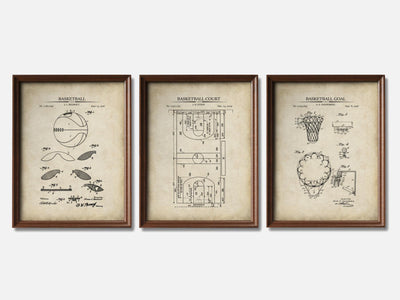 Basketball Patent Print Set of 3 mockup - A_t10066-V1-PC_F+WA-SS_3-PS_11x14-C_par variant