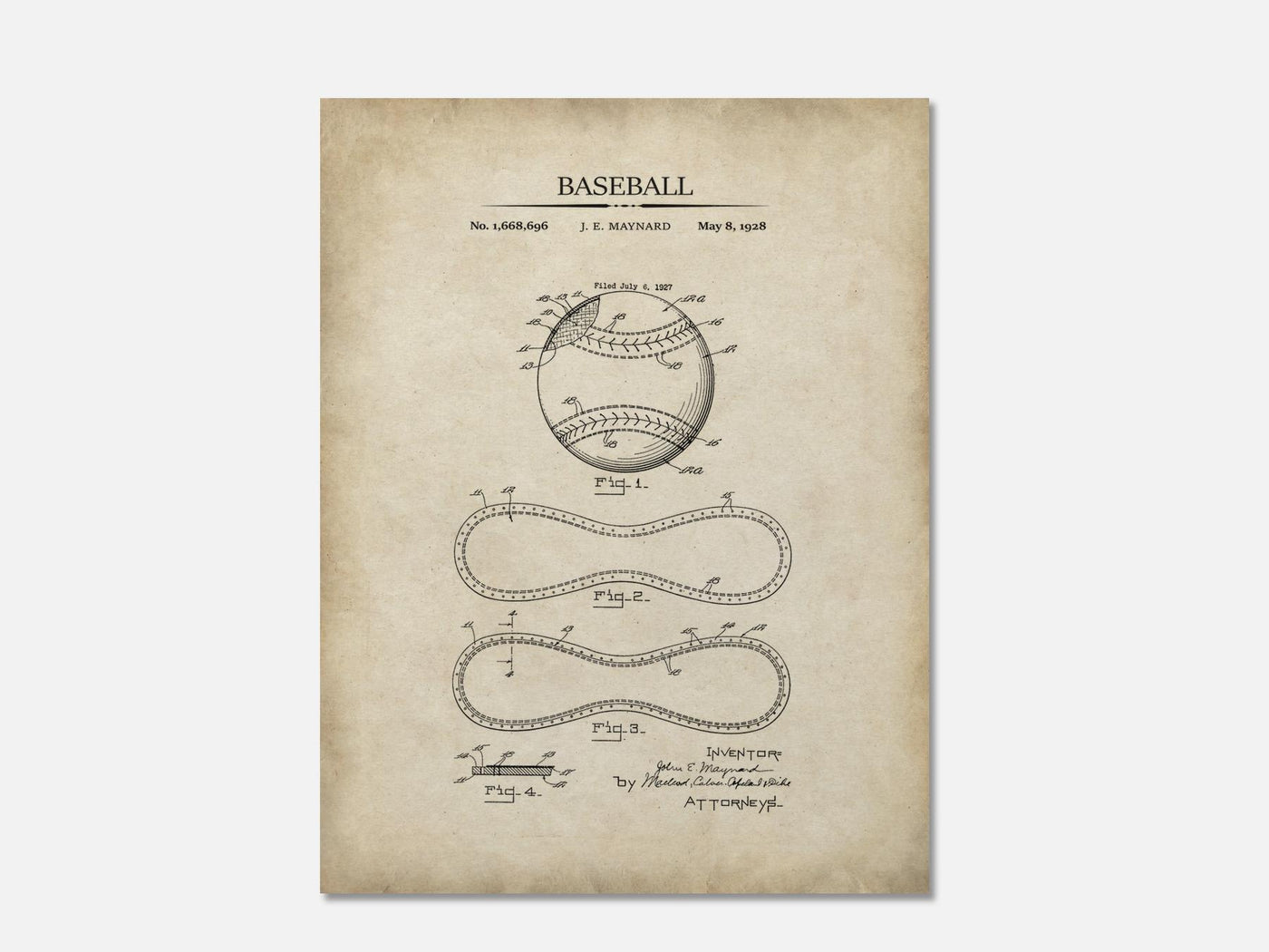 Baseball Patent Print mockup - A_t10012.2-V1-PC_AP-SS_1-PS_5x7-C_par