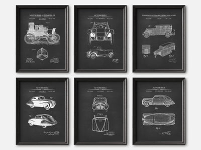 Vintage Car Patent Print Set of 6 mockup - A_t10018-V1-PC_F+B-SS_6-PS_5x7-C_cha variant