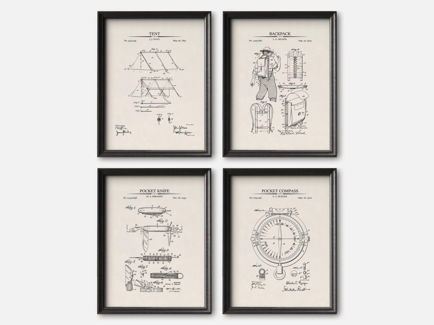 Camping Patent Print Set of 3 mockup - A_t10017-V1-PC_F+B-SS_4-PS_5x7-C_ivo variant