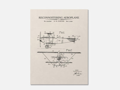 Vintage Airplane Patent Print mockup - A_to1-V1-PC_AP-SS_1-PS_5x7-C_ivo variant
