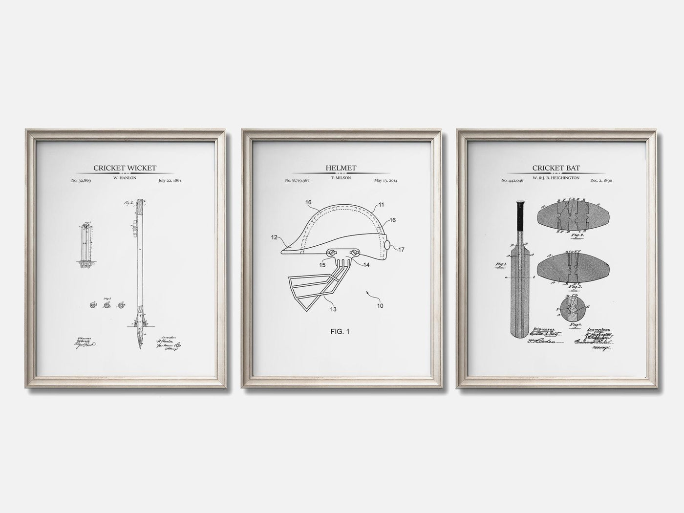 Cricket Patent Print Set of 3 mockup - A_t10078-V1-PC_F+O-SS_3-PS_11x14-C_whi variant
