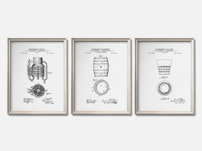 Whiskey Patent Print Set of 3 mockup - A_t10059-V1-PC_F+O-SS_3-PS_11x14-C_whi variant