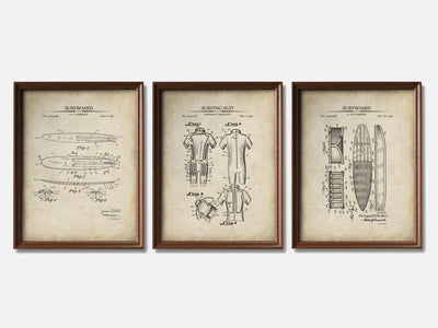 Surfing Patent Print Set of 3 mockup - A_t10068-V1-PC_F+WA-SS_3-PS_11x14-C_par