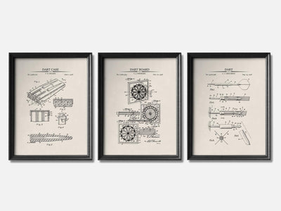 Darts Patent Print Set of 3 mockup - A_t10073-V1-PC_F+B-SS_3-PS_11x14-C_ivo variant