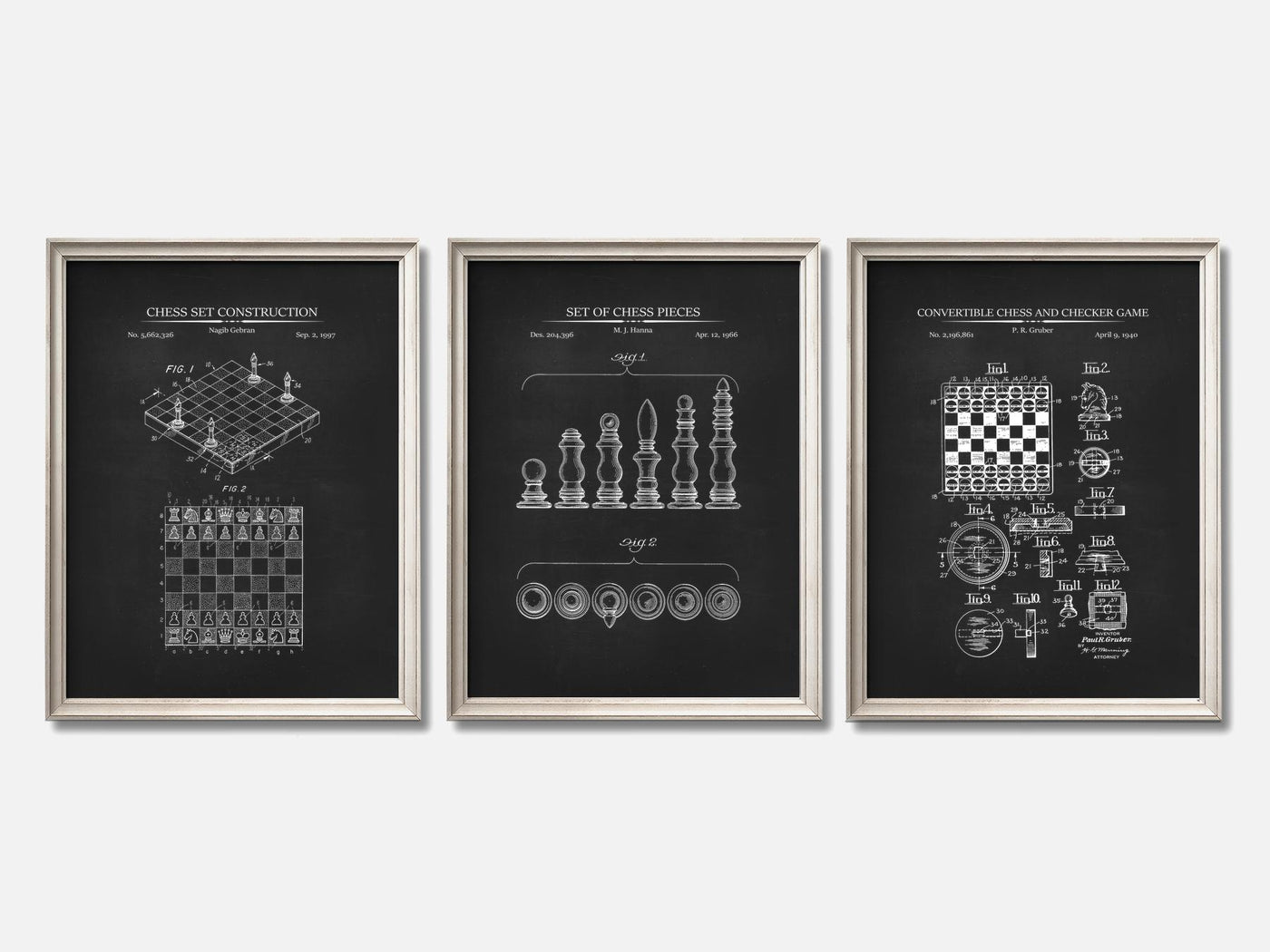 Chess Patent Print Set of 3 mockup - A_t10085-V1-PC_F+O-SS_3-PS_11x14-C_cha variant