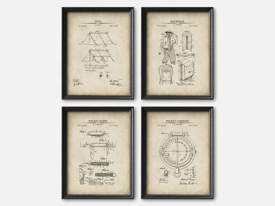 Camping Patent Print Set of 3 mockup - A_t10017-V1-PC_F+B-SS_4-PS_5x7-C_par variant