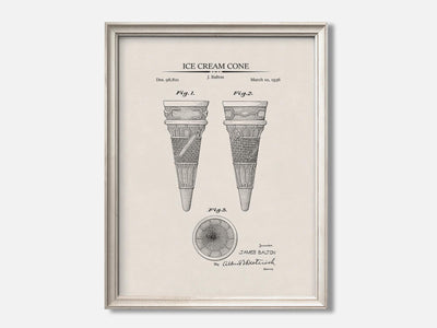 Ice Cream Cone 1 Oat - Ivory mockup