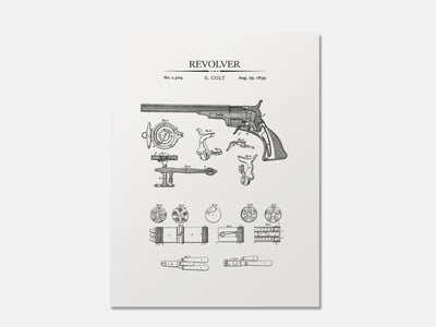 Colt Revolver Patent Print mockup - A_t10005.3-V1-PC_AP-SS_1-PS_5x7-C_whi variant