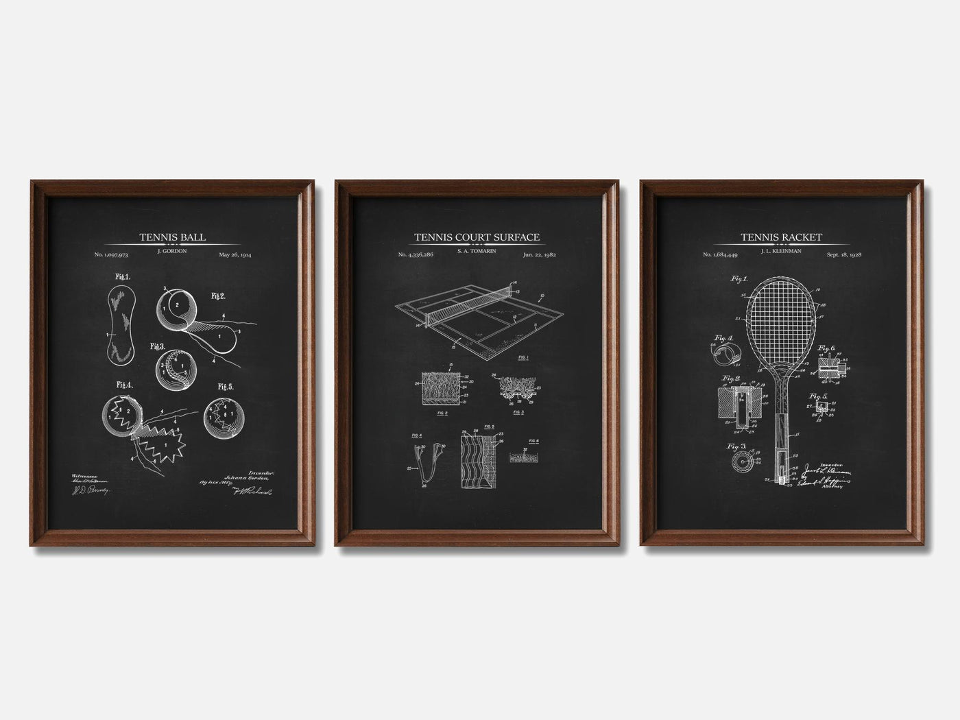 Tennis Patent Print Set of 3 mockup - A_t10049-V1-PC_F+WA-SS_3-PS_11x14-C_cha variant