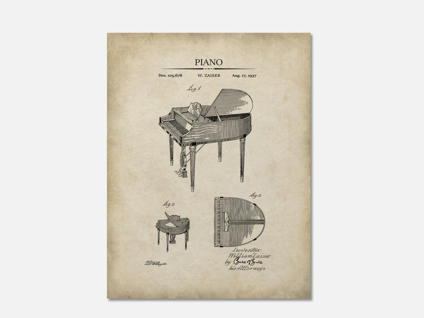 Piano Patent Art Print mockup - A_t10117.1-V1-PC_AP-SS_1-PS_5x7-C_par variant