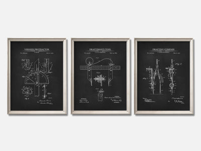 Architect Patent Print Set of 3 mockup - A_t10009-V1-PC_F+O-SS_3-PS_11x14-C_cha variant