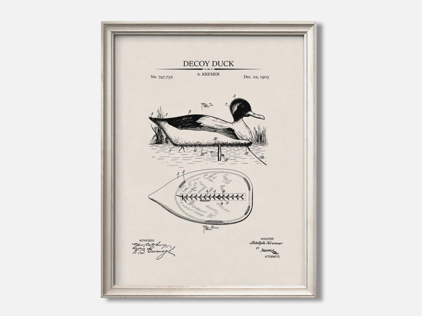 Decoy Duck 1 Oat - Ivory mockup