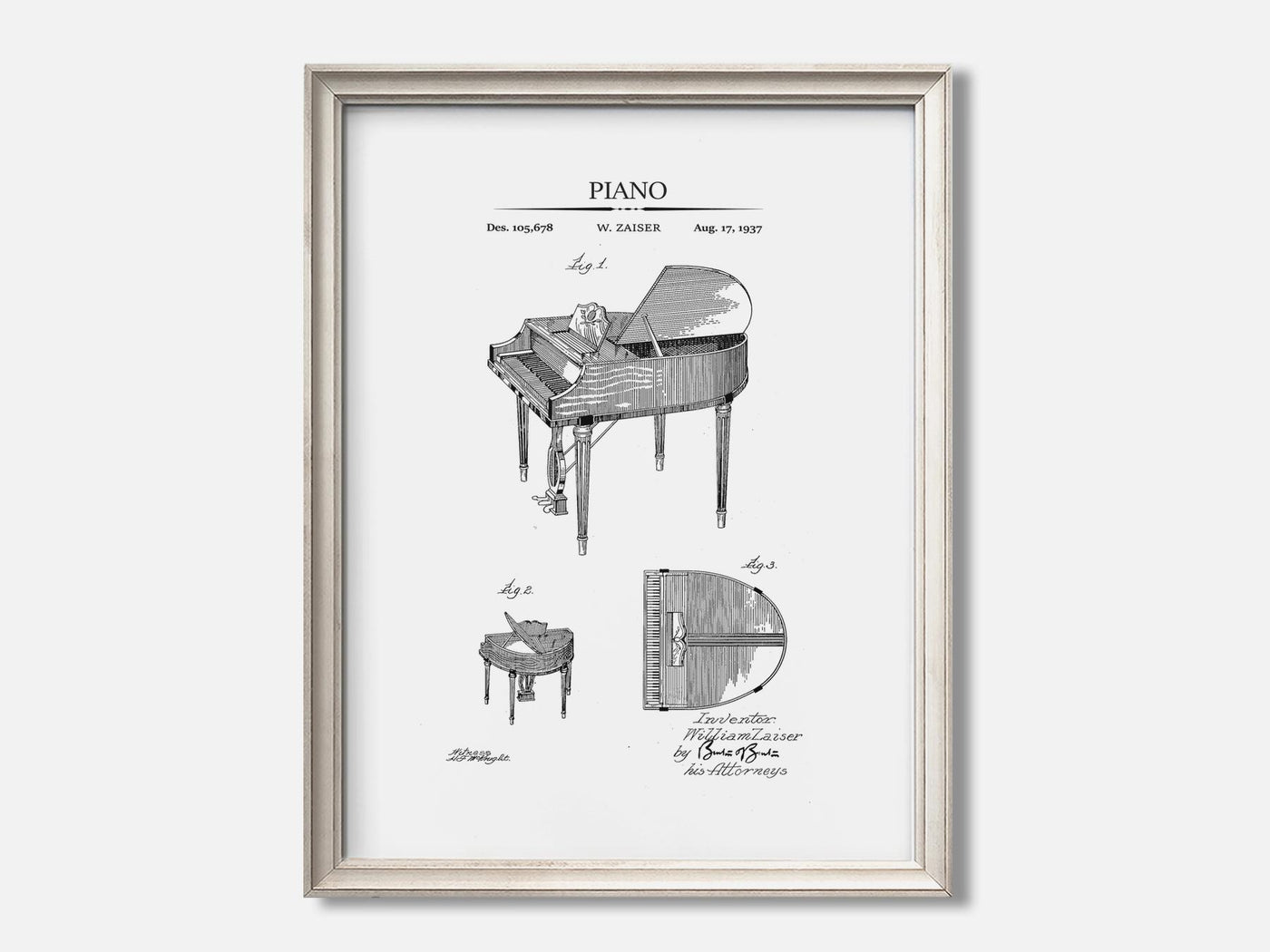 Piano Patent Art Print mockup - A_t10117.1-V1-PC_F+O-SS_1-PS_5x7-C_whi variant