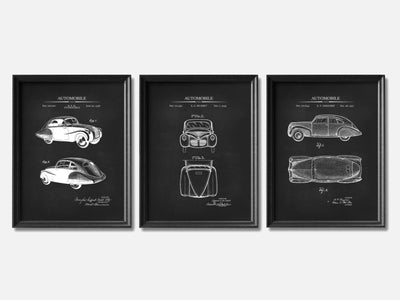 30s Cars Patent Print Set of 3 mockup - A_t10134-V1-PC_F+B-SS_3-PS_11x14-C_cha variant
