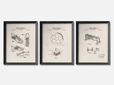 Soccer Patent Print Set of 3 mockup - A_t10070-V1-PC_F+B-SS_3-PS_11x14-C_ivo variant