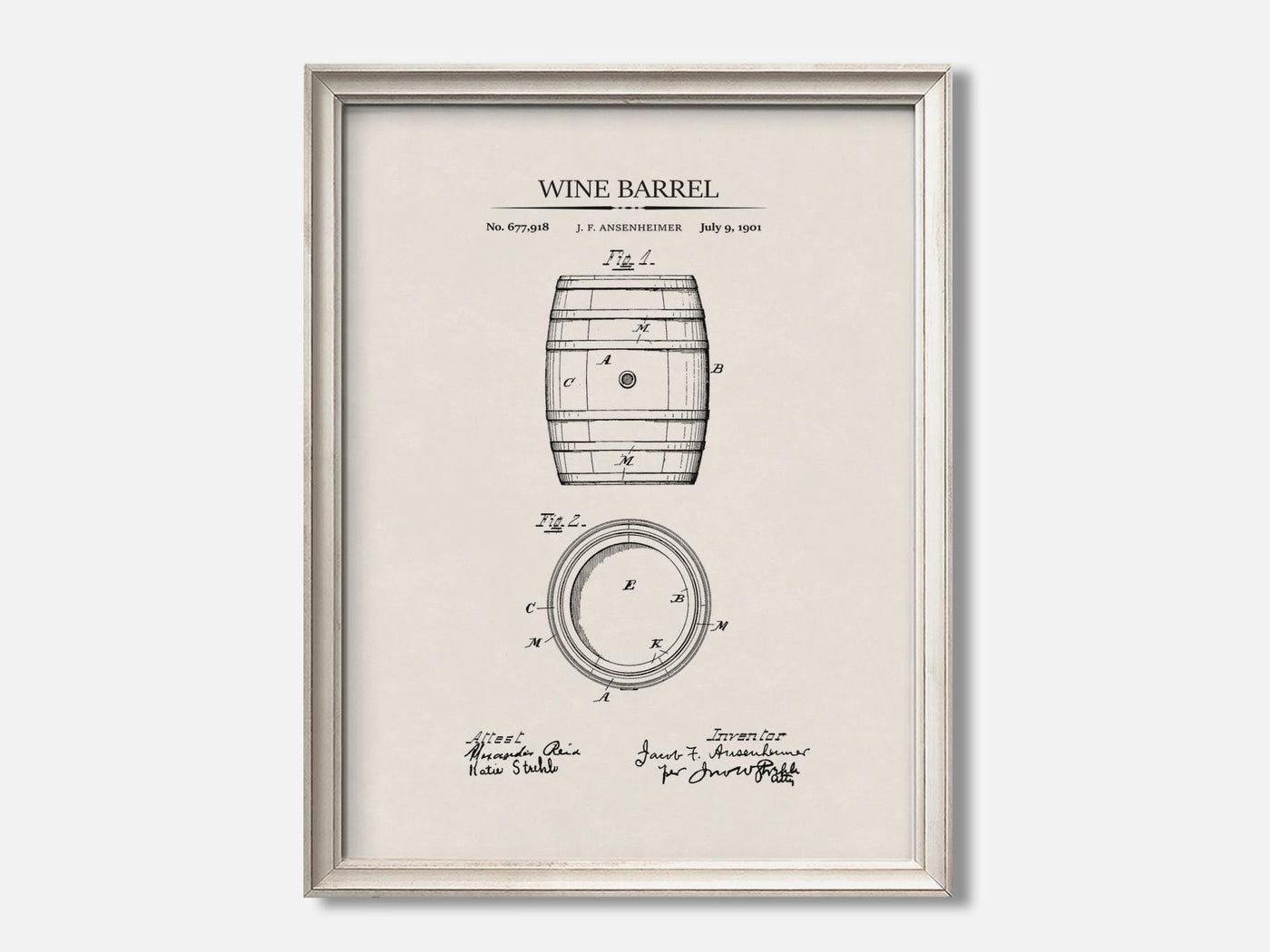 Wine Barrel 1 Oat - Ivory mockup