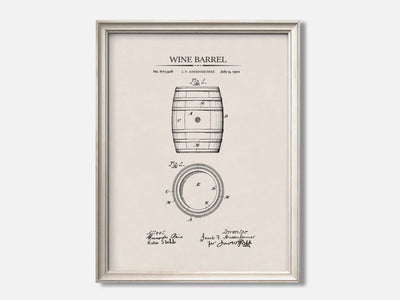 Wine Barrel 1 Oat - Ivory mockup