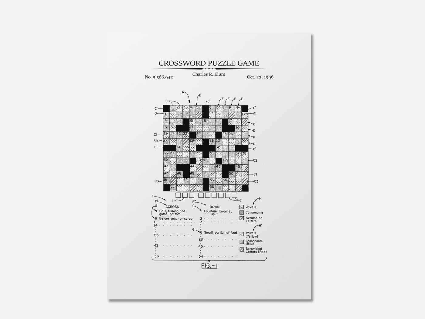 Crossword Puzzle Patent Print mockup - A_t10160.2-V1-PC_AP-SS_1-PS_5x7-C_whi variant