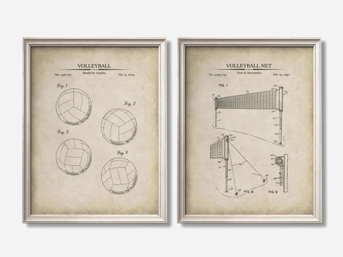 Volleyball Patent Print Set of 2 mockup - A_t10107-V1-PC_F+O-SS_2-PS_11x14-C_par variant